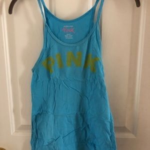 PINK Victoria’s Secret Women’s Cotton/Spandex Tank Top in Light Blue